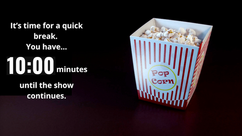 10 Minute Intermission Countdown