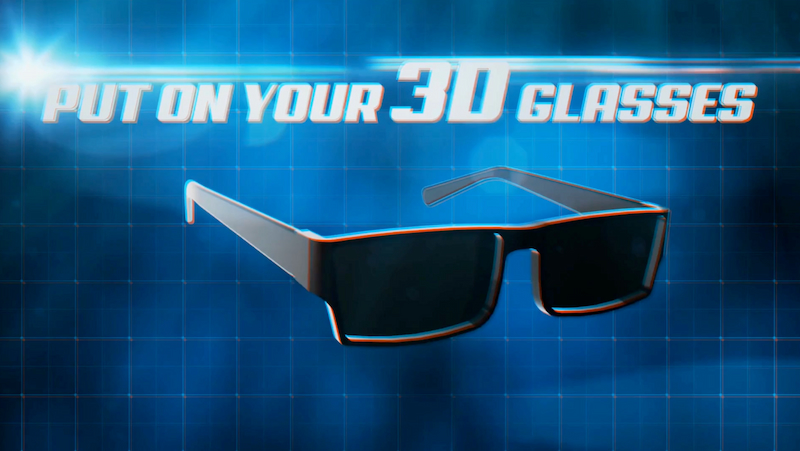 3D Glasses On